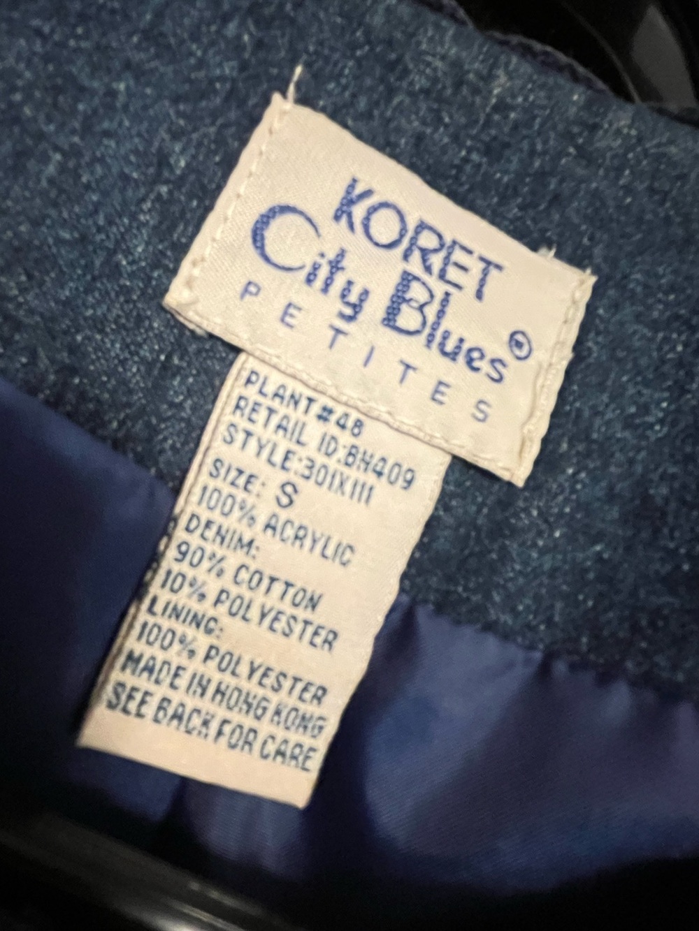 Vintage KORET City Blues 90s Artsy Patchwork Embroidered Statement Jacket - Picture 16 of 16